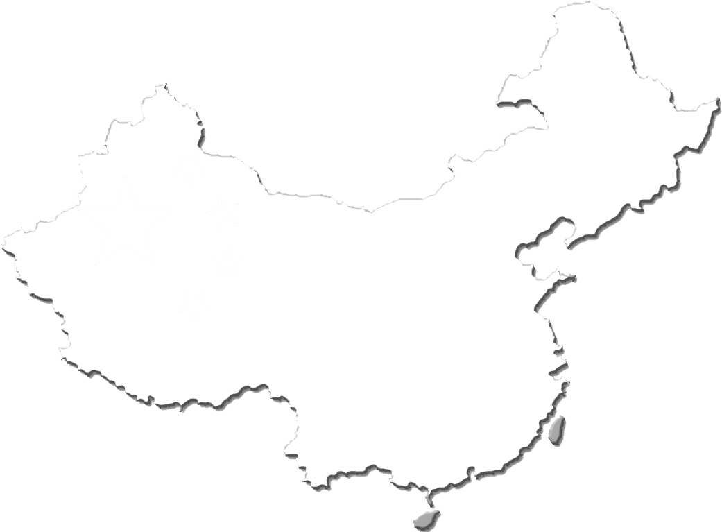 China Outline Flag Design PNG
