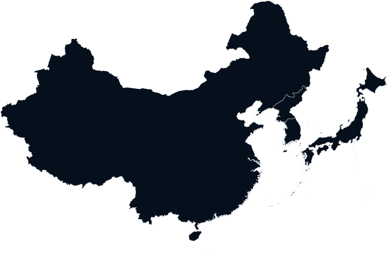 China Outline Map PNG