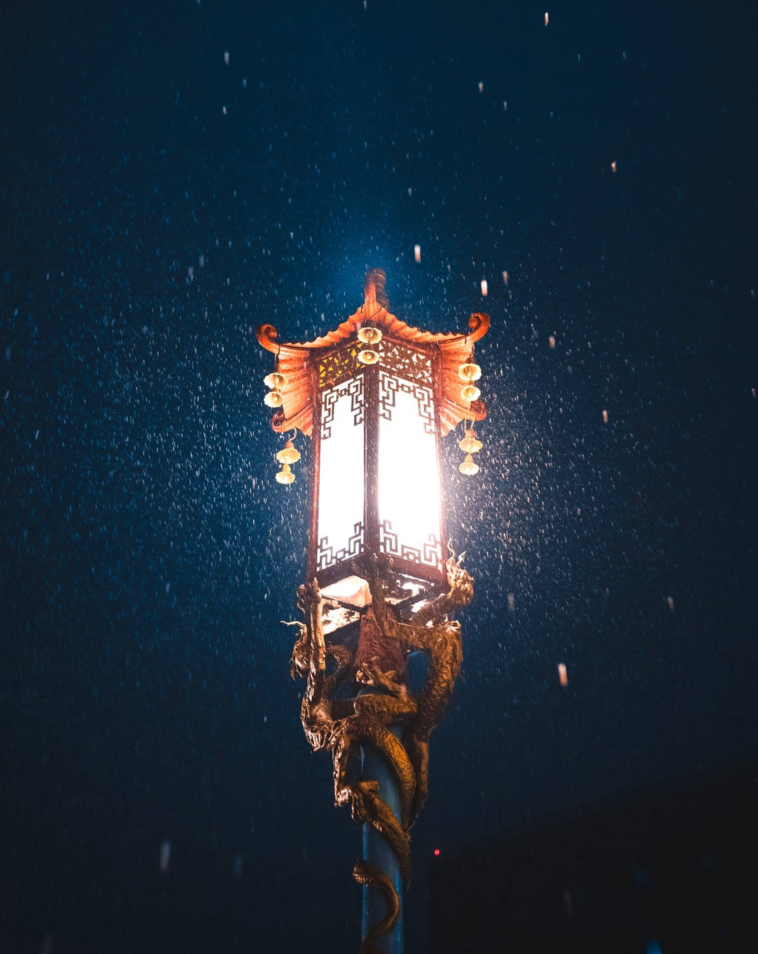 Lampione Di Chinatown Sfondo