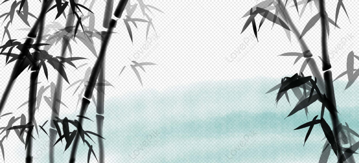En smuk kinesisk bambus haver Wallpaper