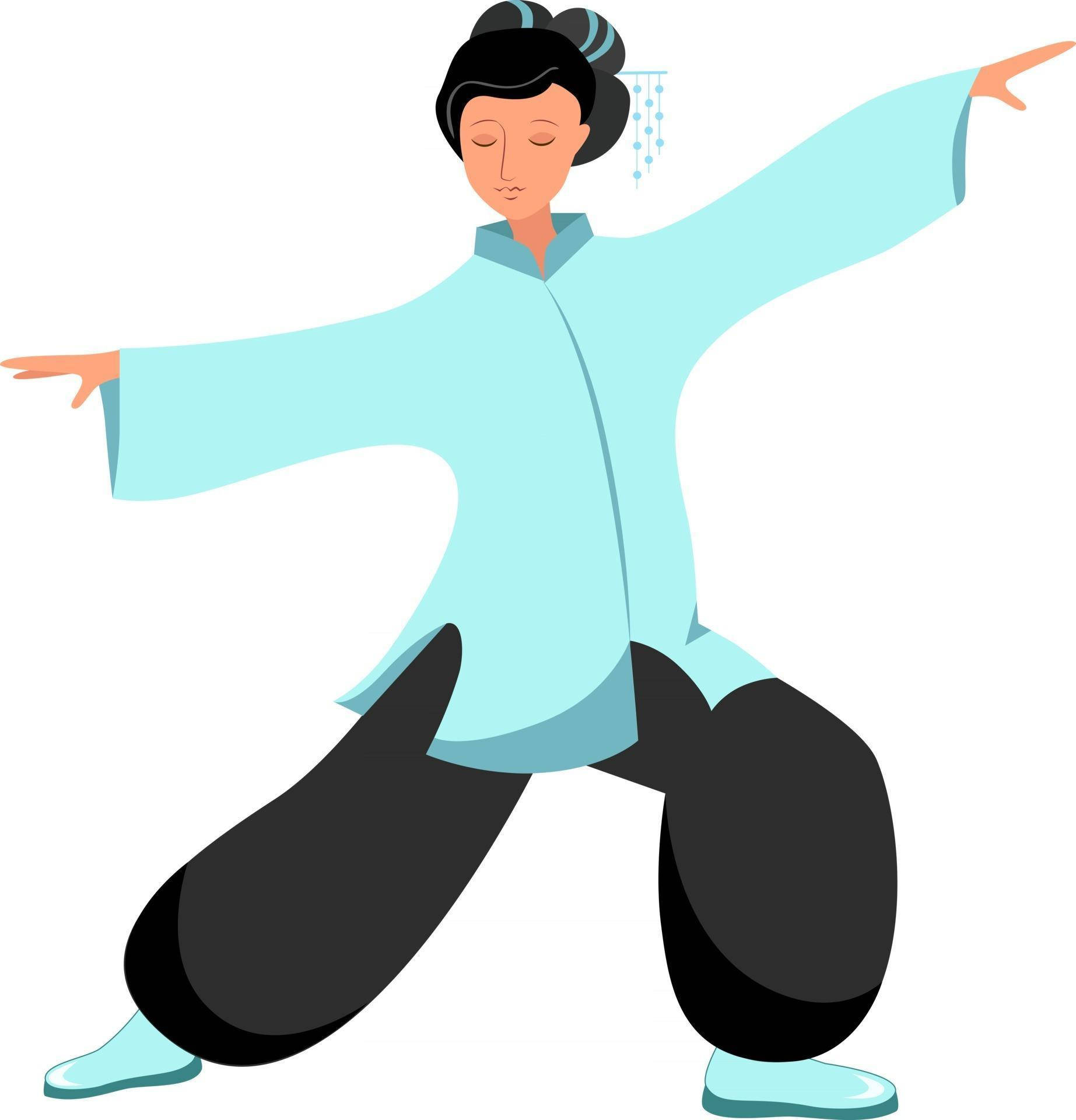 Chinese Exercise Qi Gong Clip Art Wallpaper
