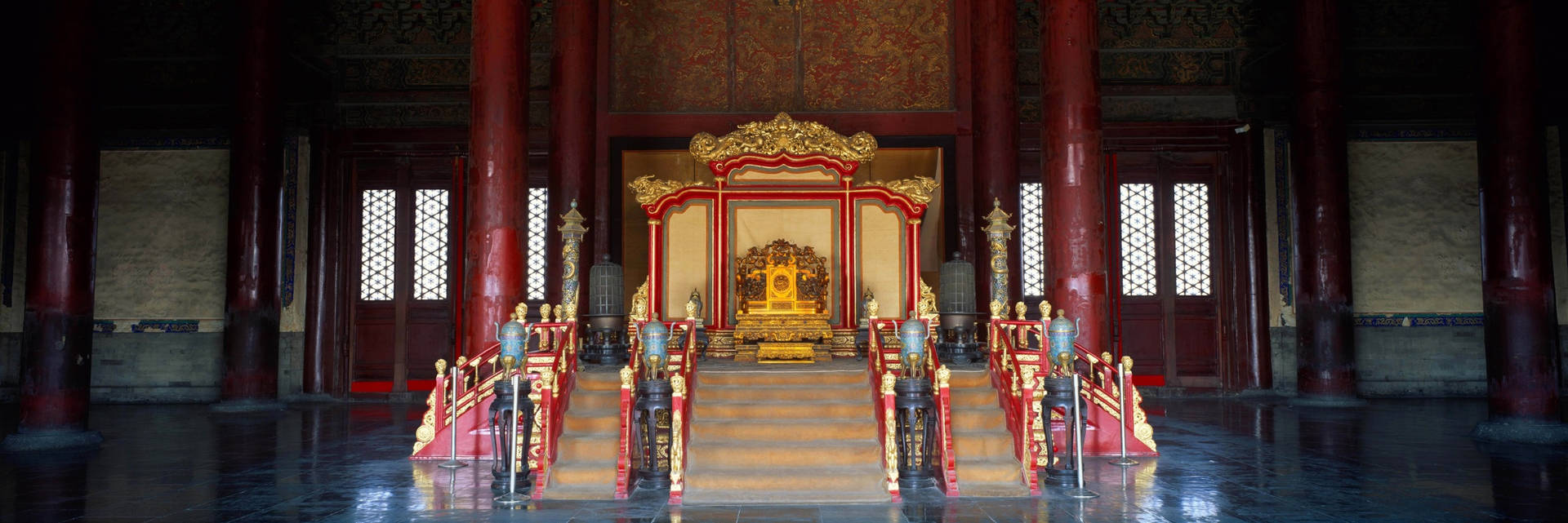 Chinese Kings Throne Hall Forbidden City Wallpaper
