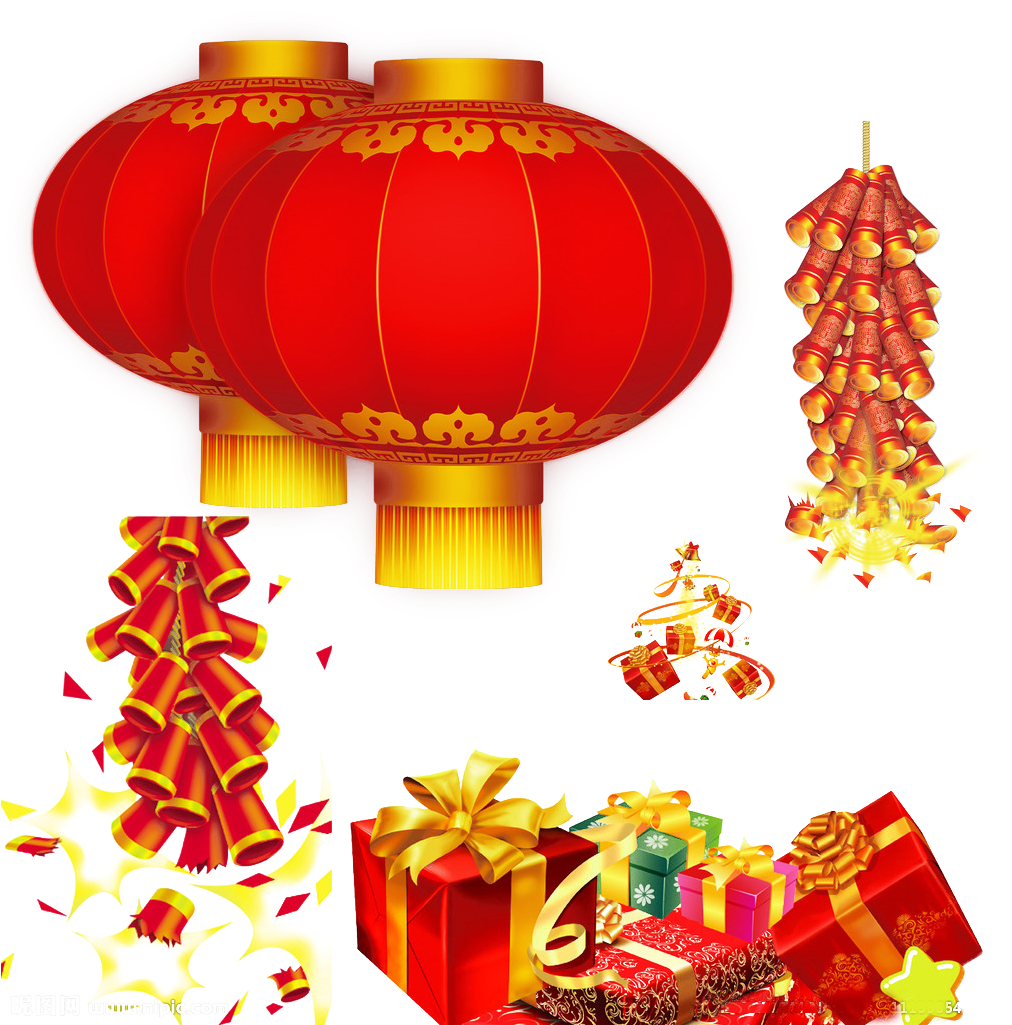 Chinese New Year Festive Decorations PNG