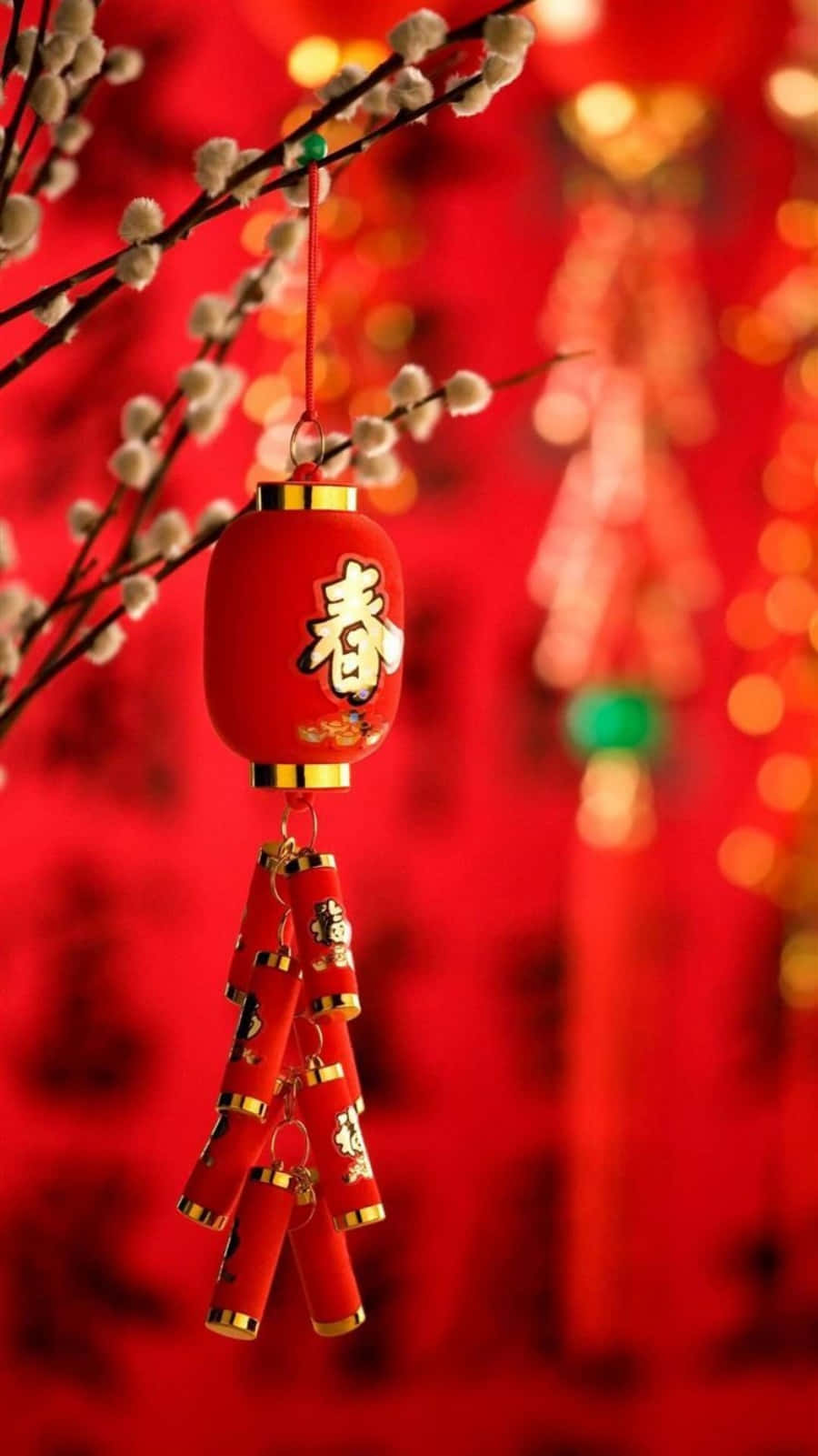 Chinese New Year Dangling Iphone Wallpaper