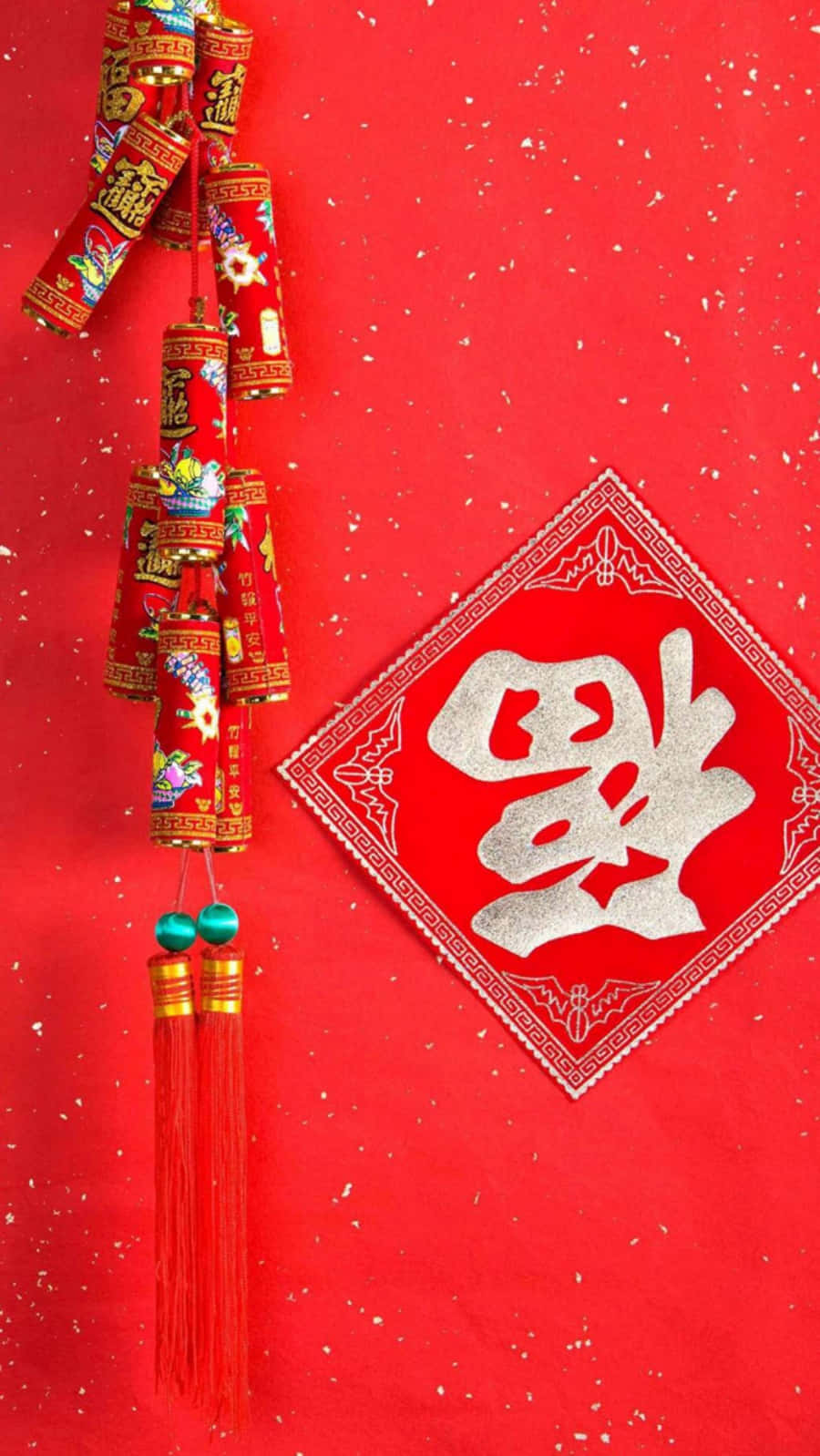 Kinesisk Nytår Fyrværkeri Iphone Tapet Wallpaper