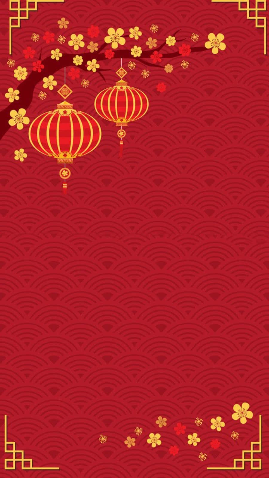 Celebrael Año Nuevo Chino Con El Último Iphone. Fondo de pantalla