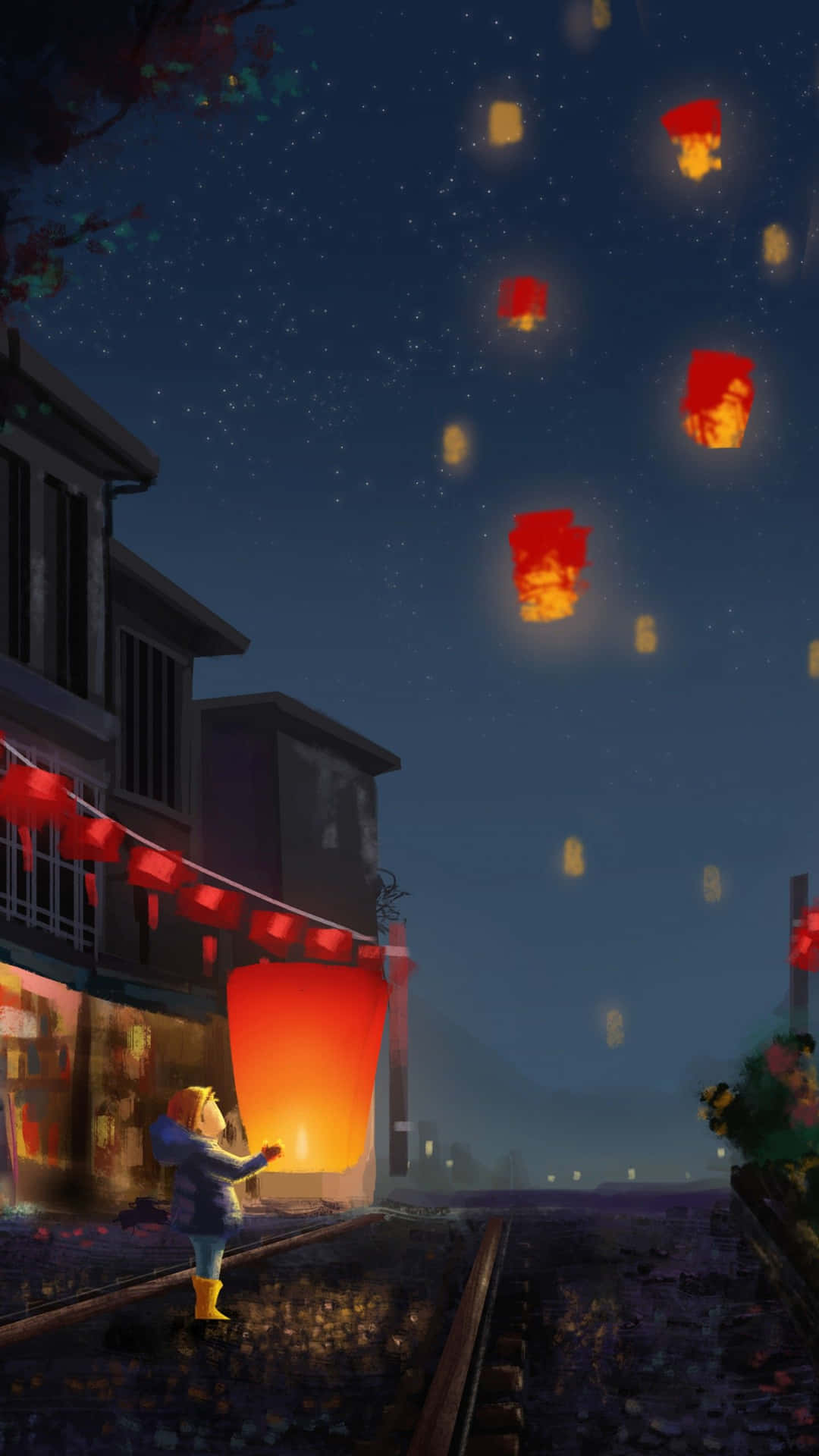 Chinese New Year Lanterns Iphone Wallpaper