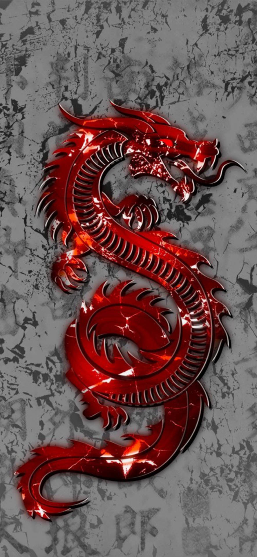 Chinese Red Eastern Dragon Wallpaper