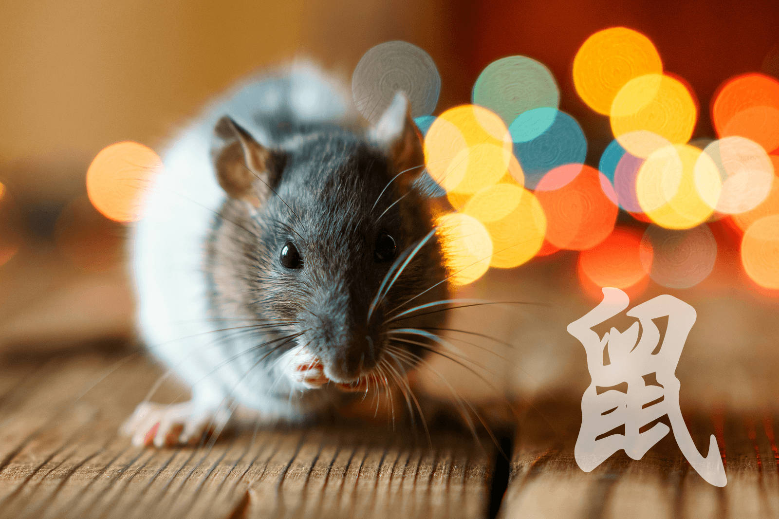 Kinesisktsymboliskt Råtta. Wallpaper