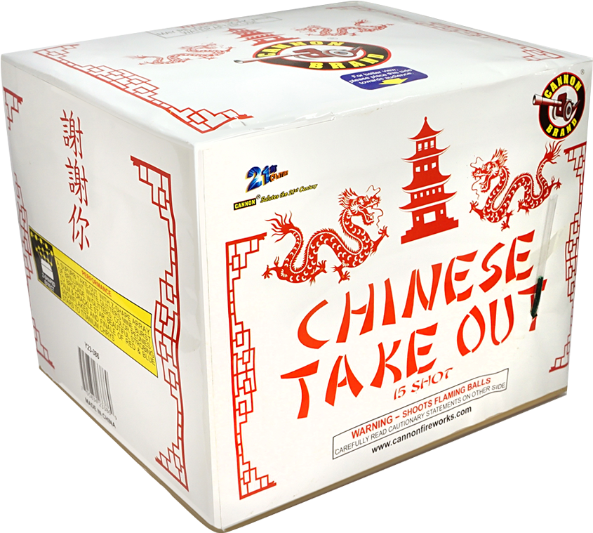Chinese Take Out Firework Box PNG