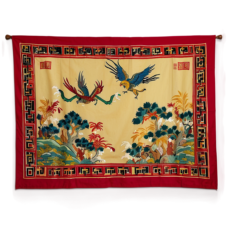 Chinese Tapestry Png 06252024 PNG