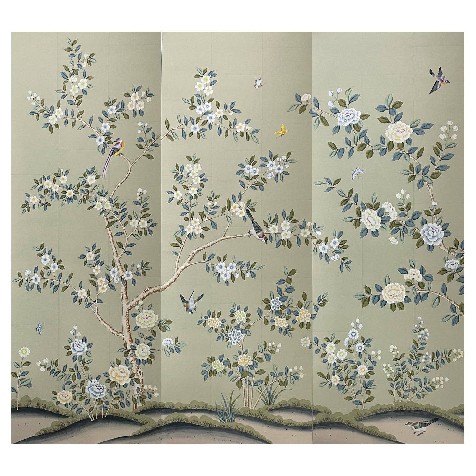Chinoiserie In Sections Wallpaper