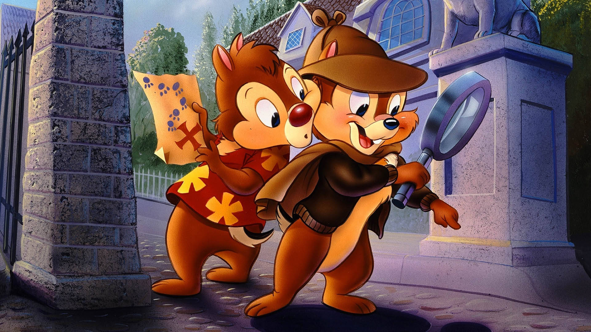 Chip N Dale Looking For Treasures Background