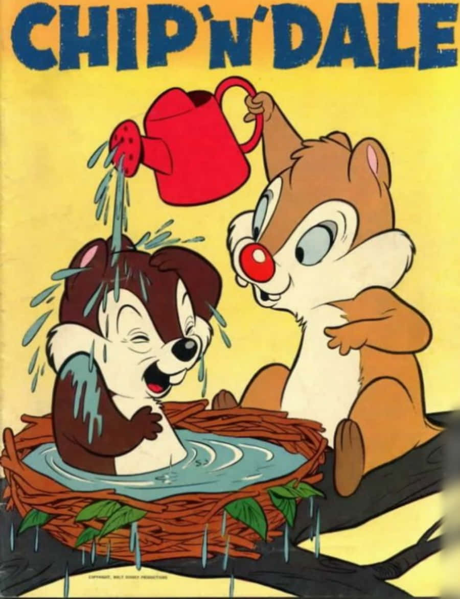 Chip and Dale, the cheeky chipmunks.