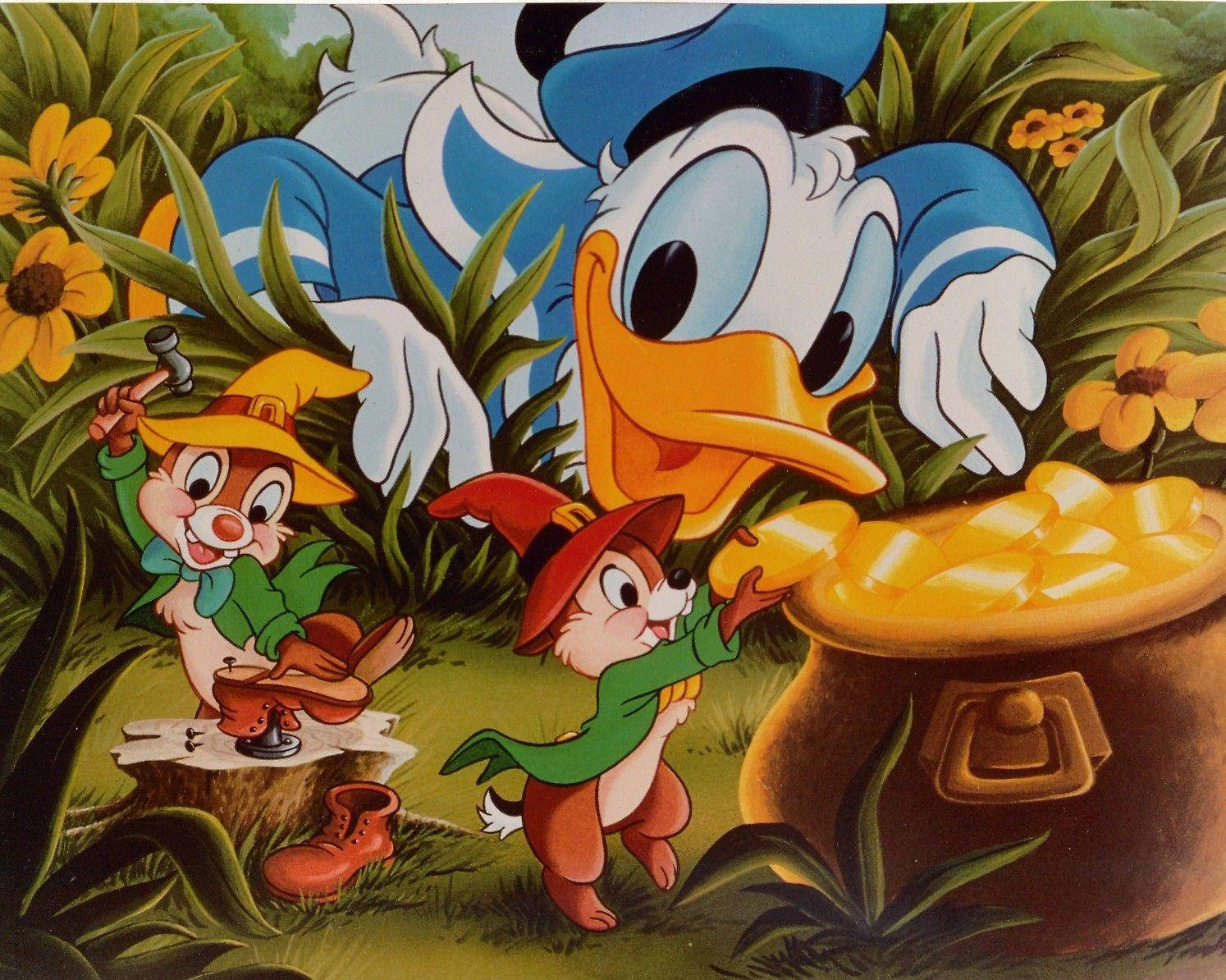 Chip N Dale With Donald Duck Picture