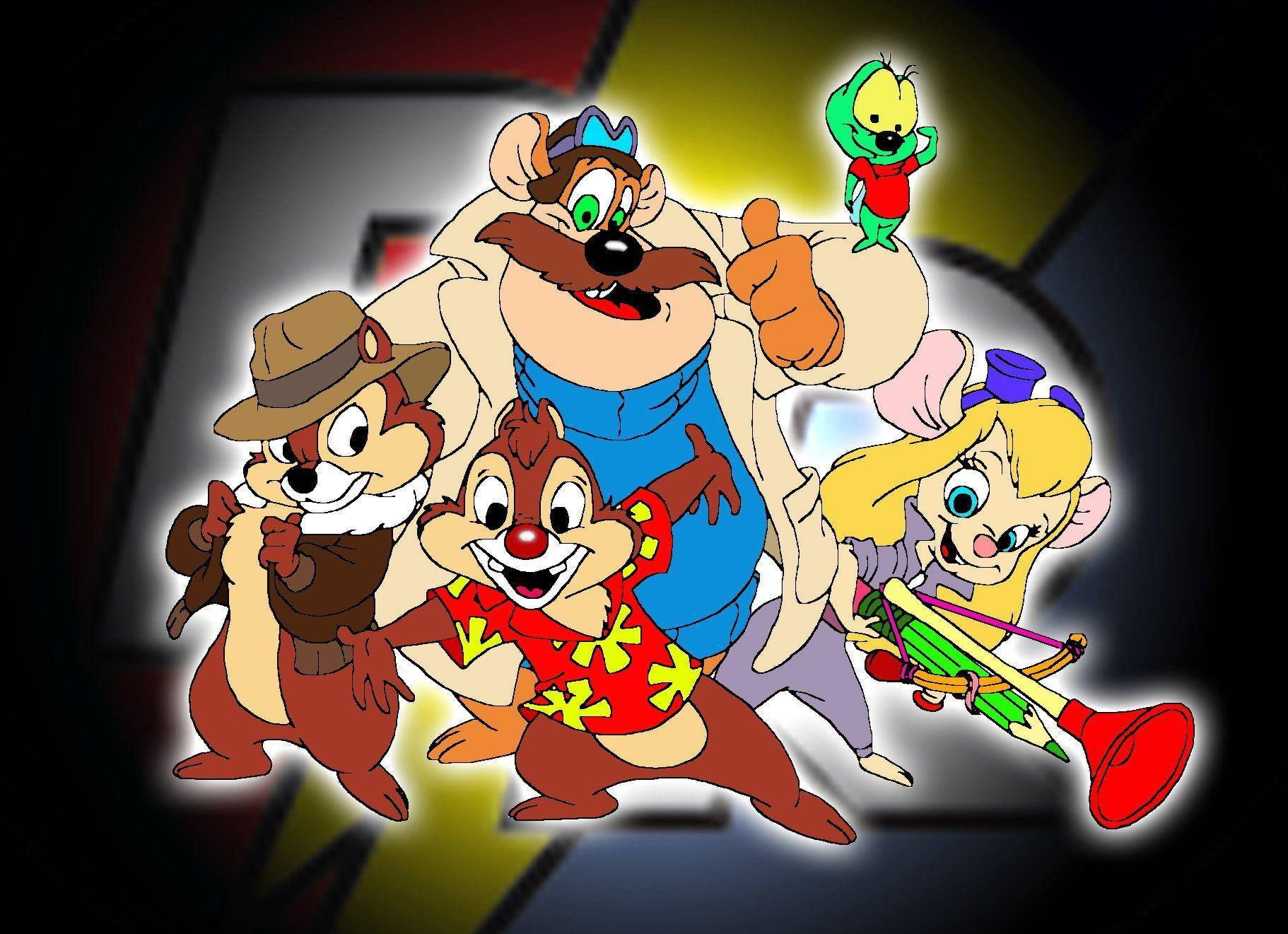 Chip N Dale With Their Friends Picture