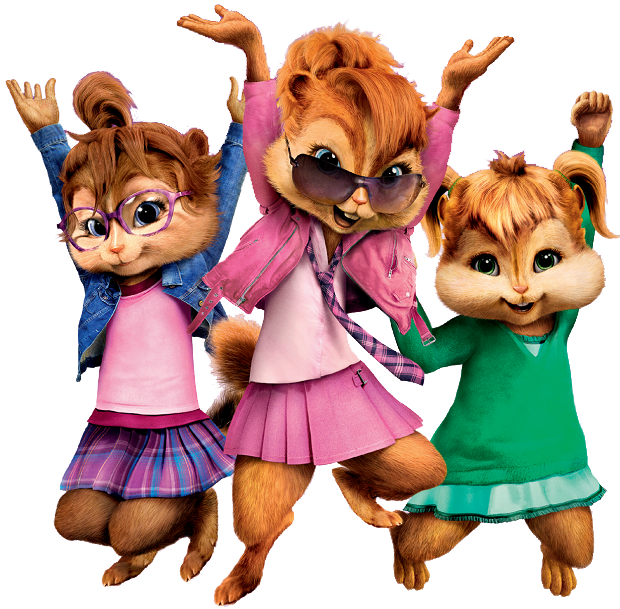 Chipettes Animated Group Pose PNG