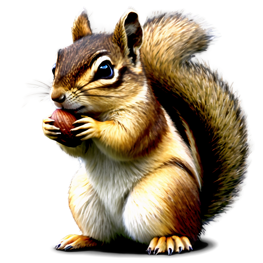 Chipmunk With Acorn Png 06242024 PNG