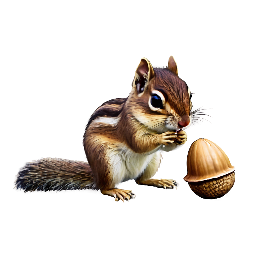 Chipmunk With Acorn Png Nhj PNG