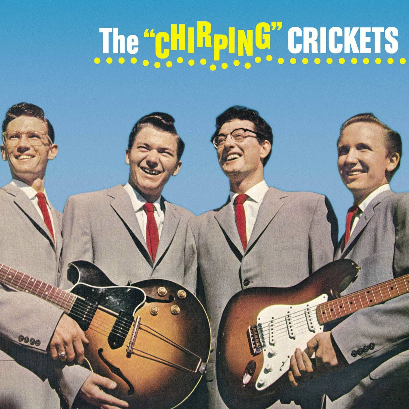 Chirping Buddy Holly Og de Crickets Album Tapet Wallpaper