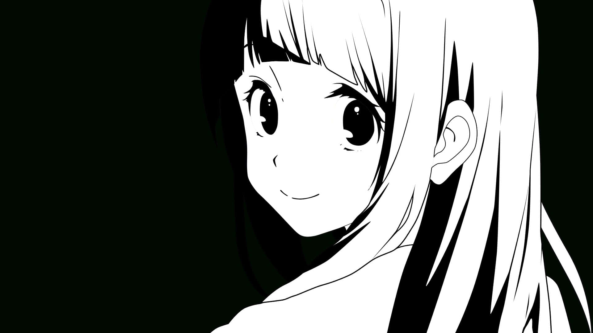 Chitanda Eru In Black And White Anime Pfp Wallpaper