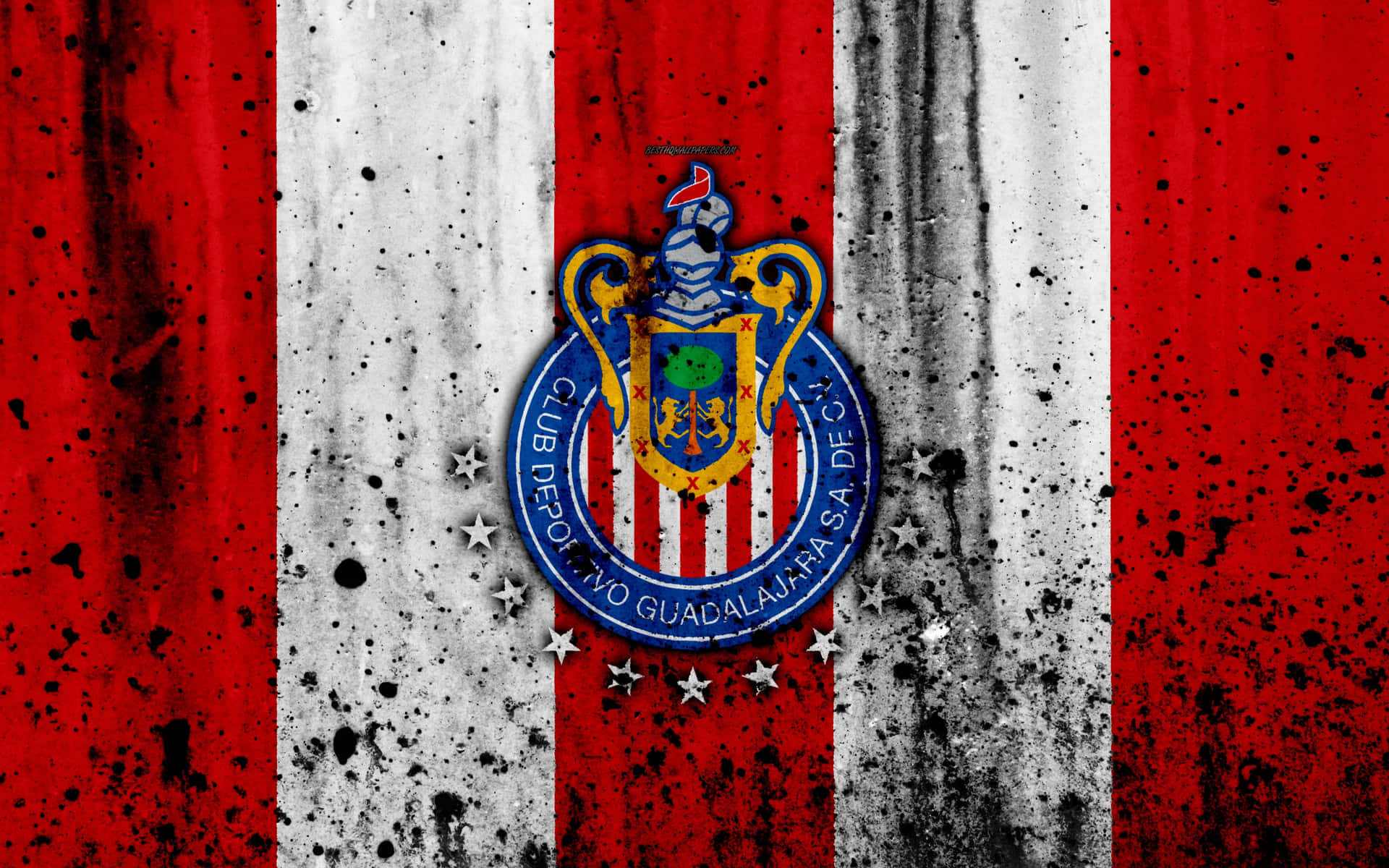 Chivas Guadalajara Club Creston Flag Wallpaper