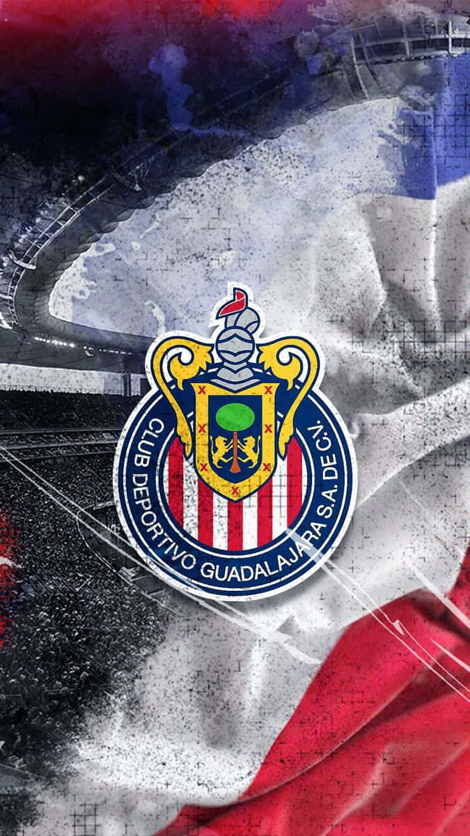 Chivas Guadalajara Crest Artistic Background Wallpaper