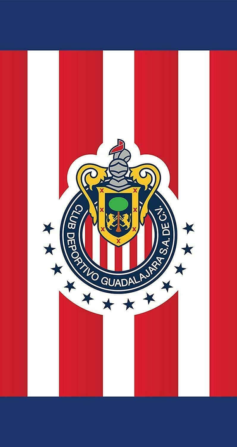 Chivas Guadalajara Crestand Stripes Wallpaper