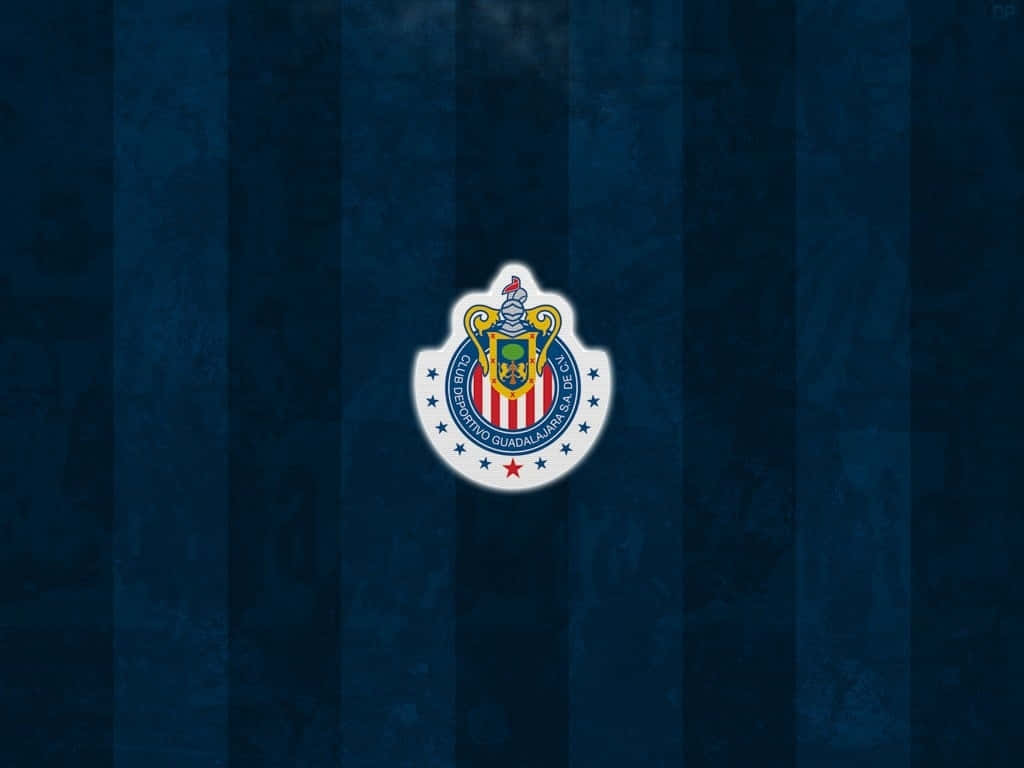 Chivas Guadalajara Creston Blue Background Wallpaper