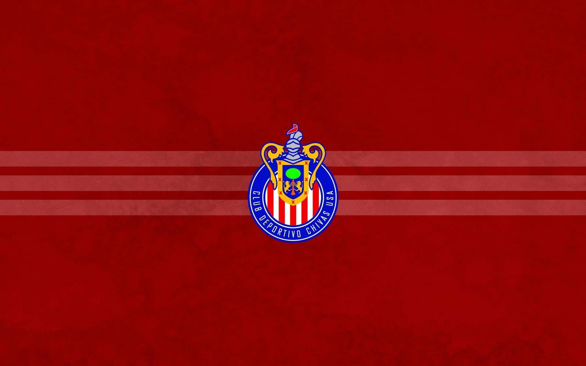 Chivas Soccer Team Logoon Red Background Wallpaper