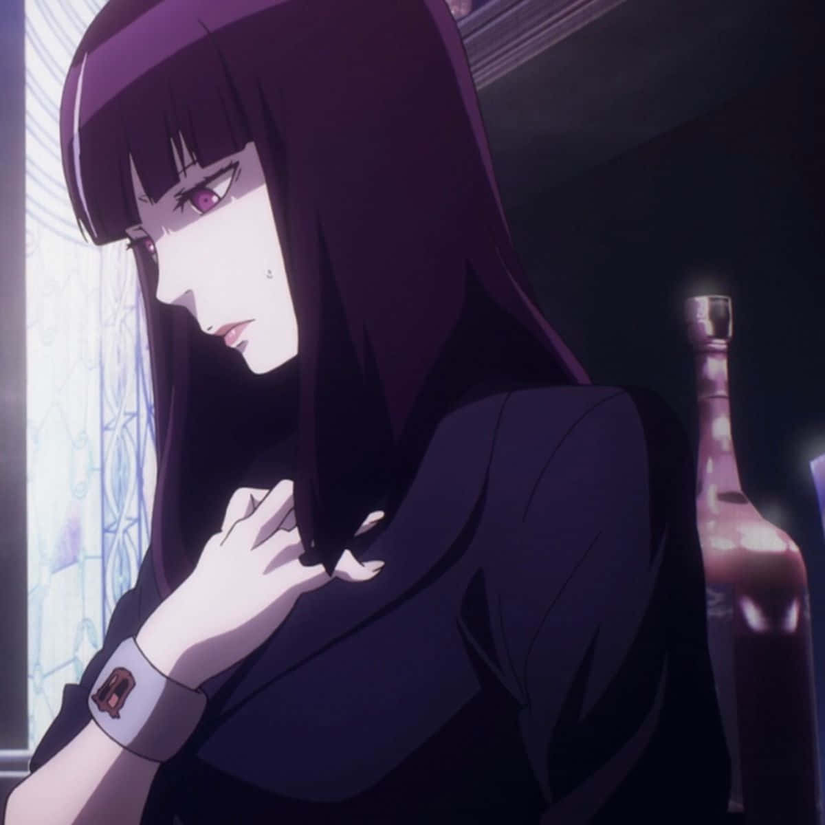 "chiyuki From Death Parade: A Portrait Of Sorrow And Strength" Wallpaper
