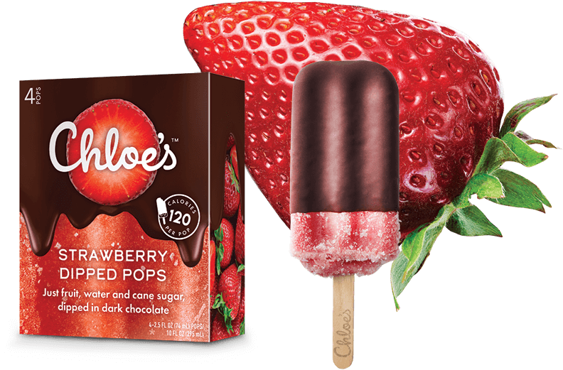 Chloes Strawberry Dipped Pops Product Image PNG