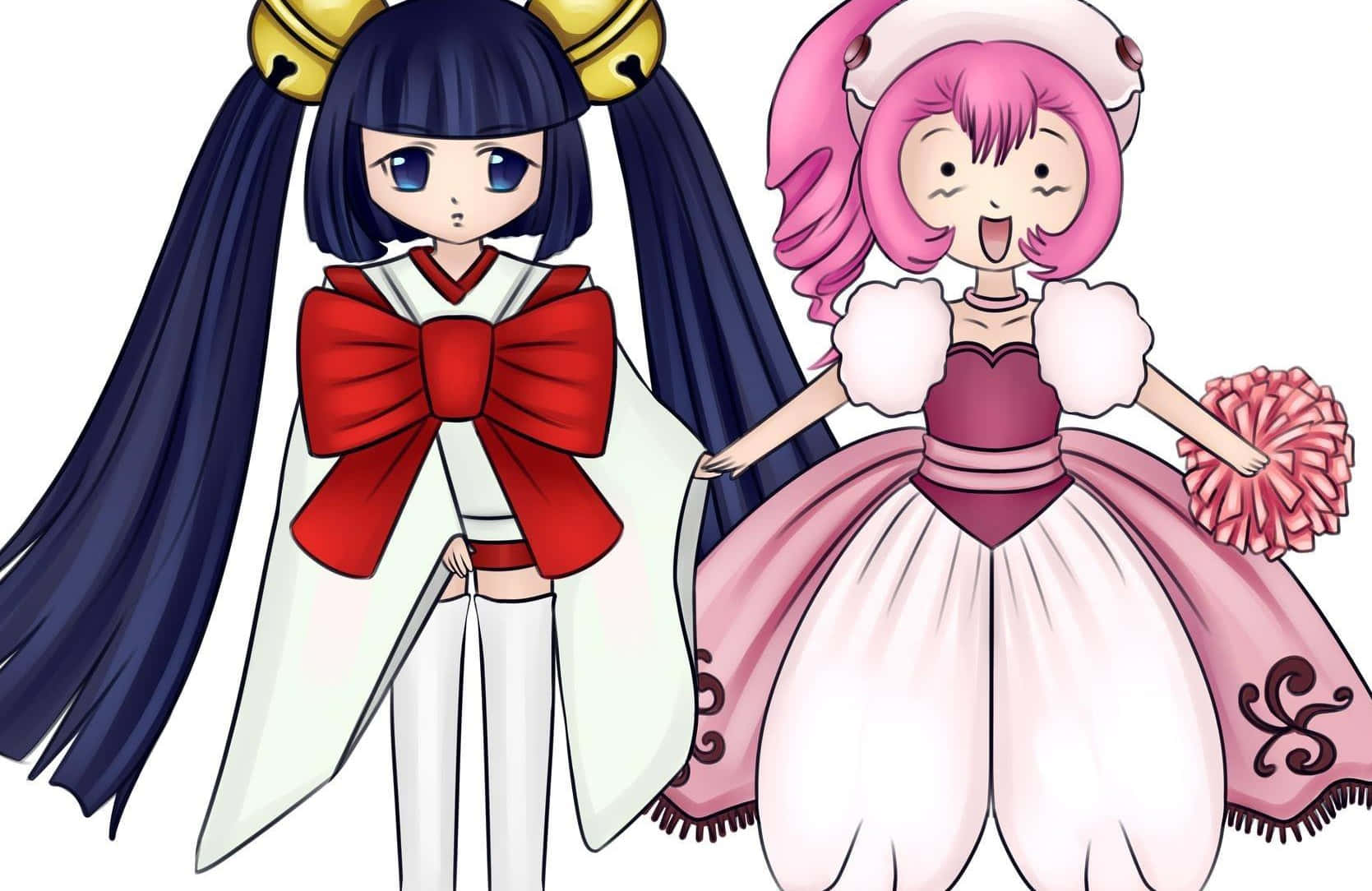 Chobits Personages Sumomo En Kotoko Achtergrond