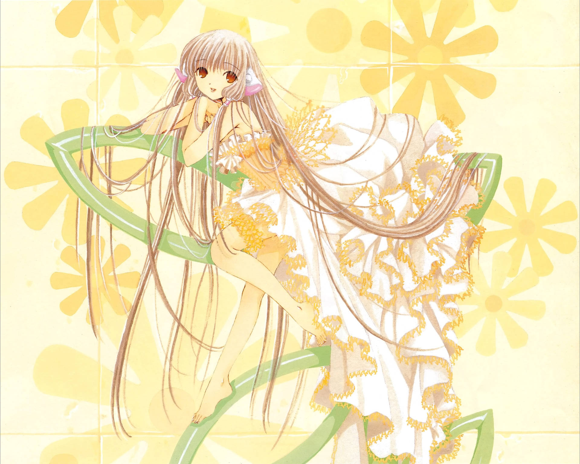 Chobits Chi Floral Yellow