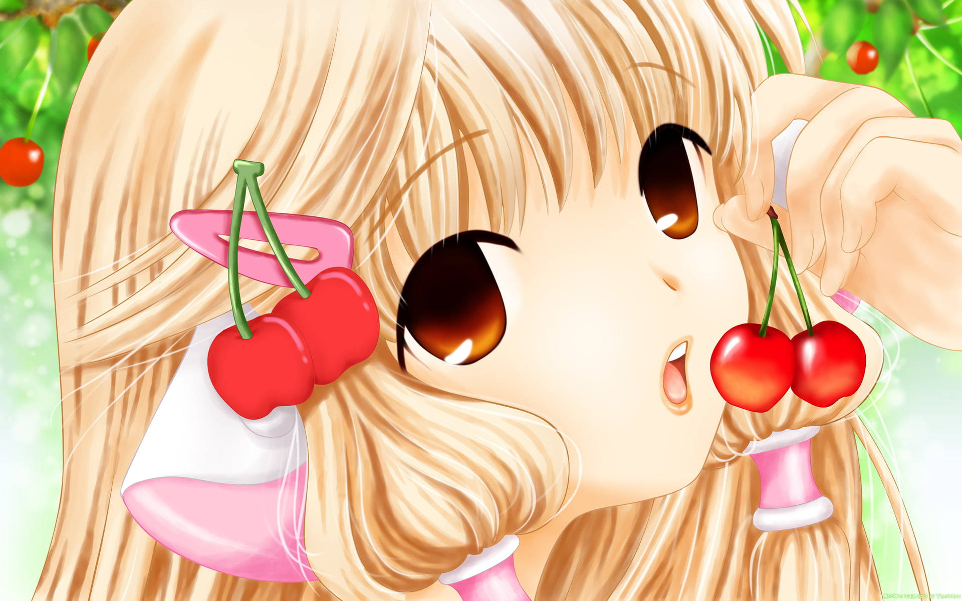 Chobits Chi Loves Cherries