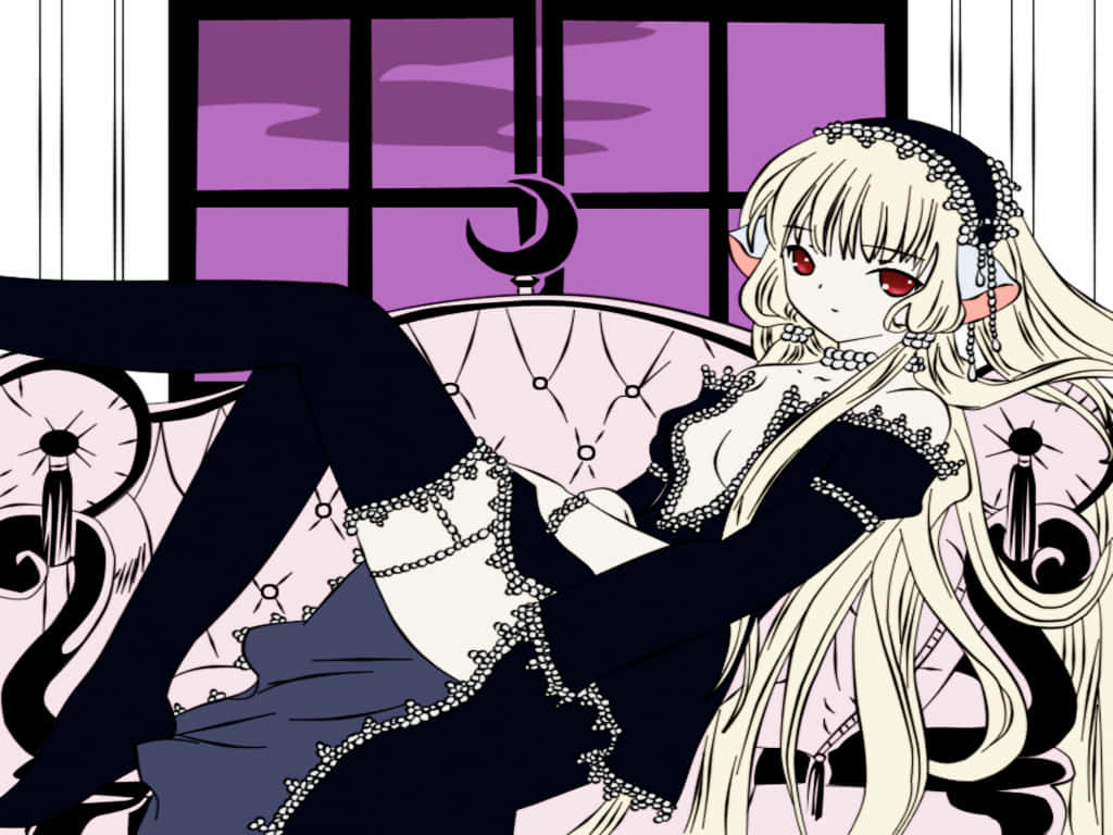 Chobits Freya Elegante Rust Achtergrond