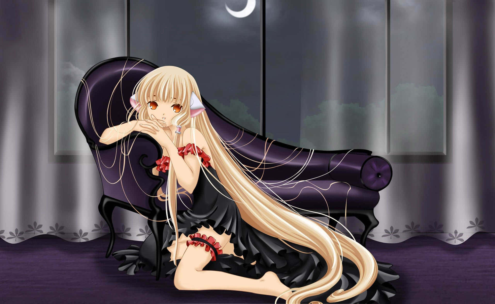 Freya Dari Chobits Dalam Keanggunan Santai Wallpaper