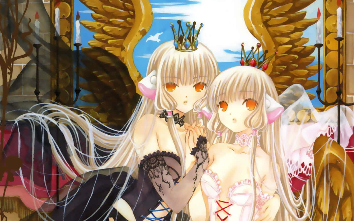 Pertemuan Anggun Chobits Freya Dan Chii Wallpaper