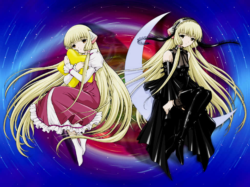 Karya Seni Chobits Freya Dan Chii Wallpaper