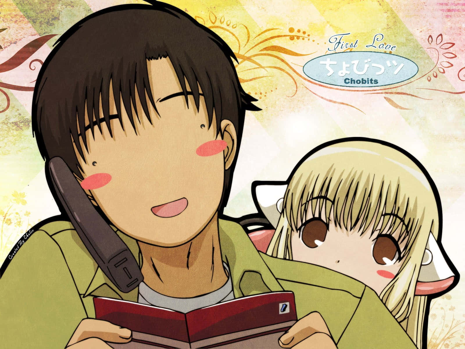 Image  Chii and Hideki, the two protagonists of Chobits