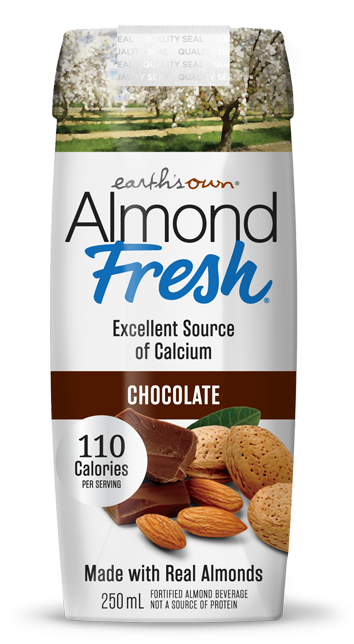 Chocolate Almond Milk Product Packaging PNG