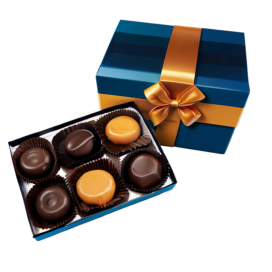 Chocolate And Caramel Box Png Dfr PNG