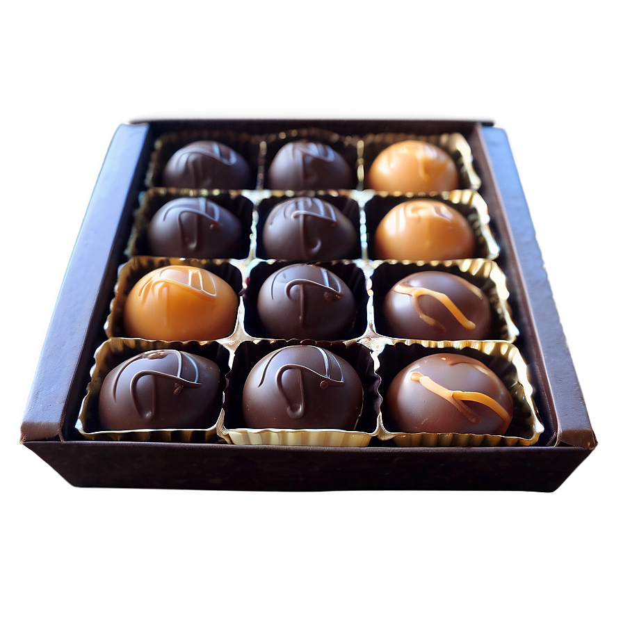 Chocolate And Caramel Box Png Gnk97 PNG