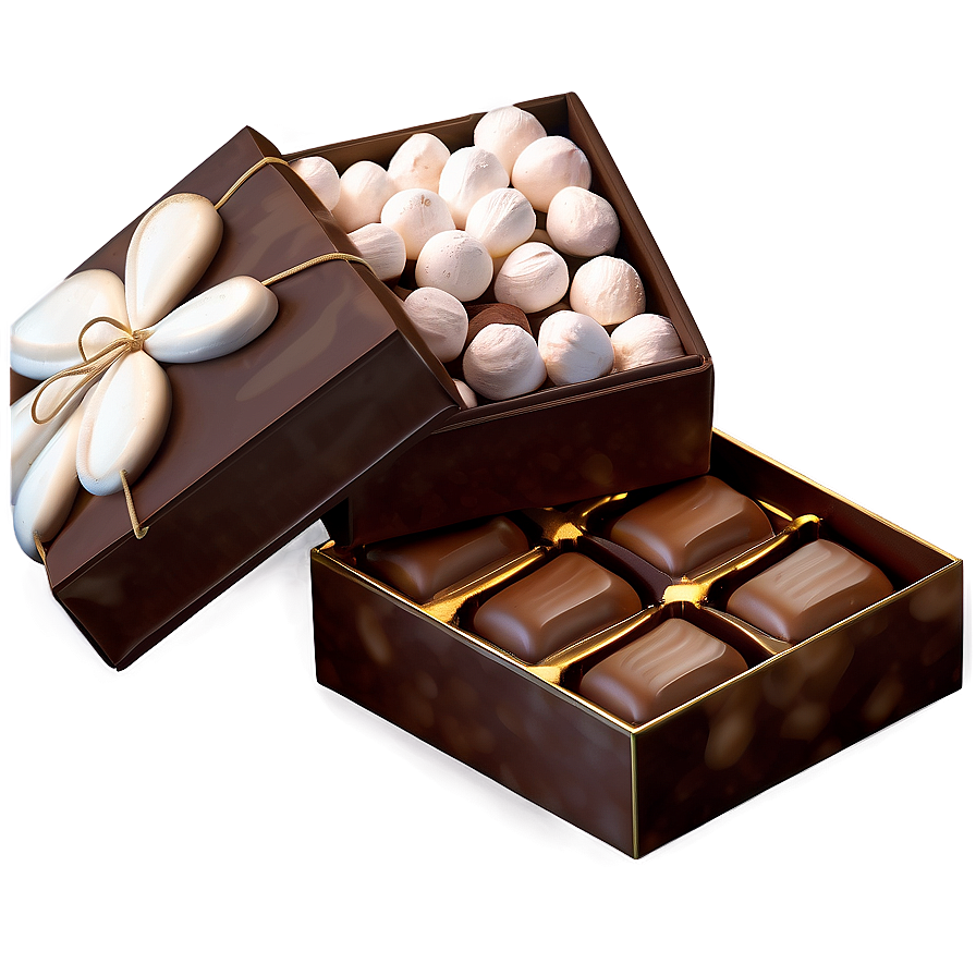 Chocolate And Marshmallow Box Png 06212024 PNG