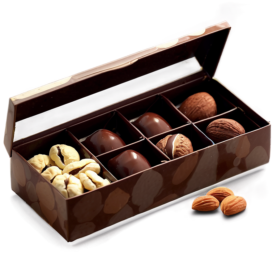 Chocolate And Nuts Box Png 06212024 PNG