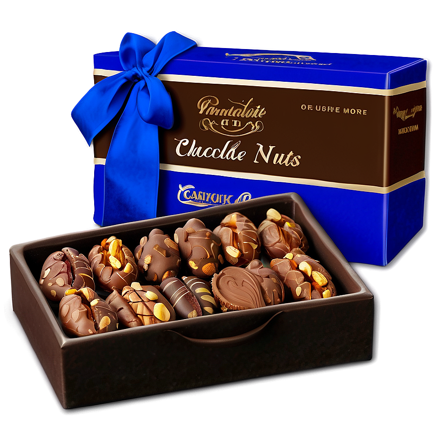 Chocolate And Nuts Box Png Vqm PNG