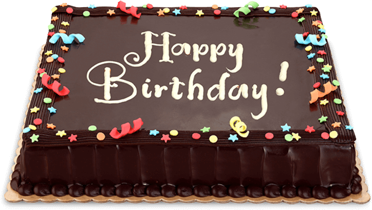 Chocolate Birthday Cake Celebration PNG