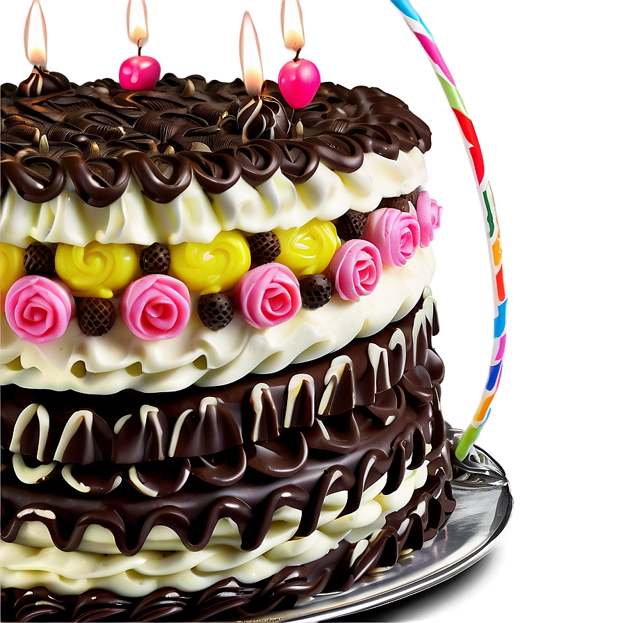 Chocolate Birthday Cake Png 05042024 PNG