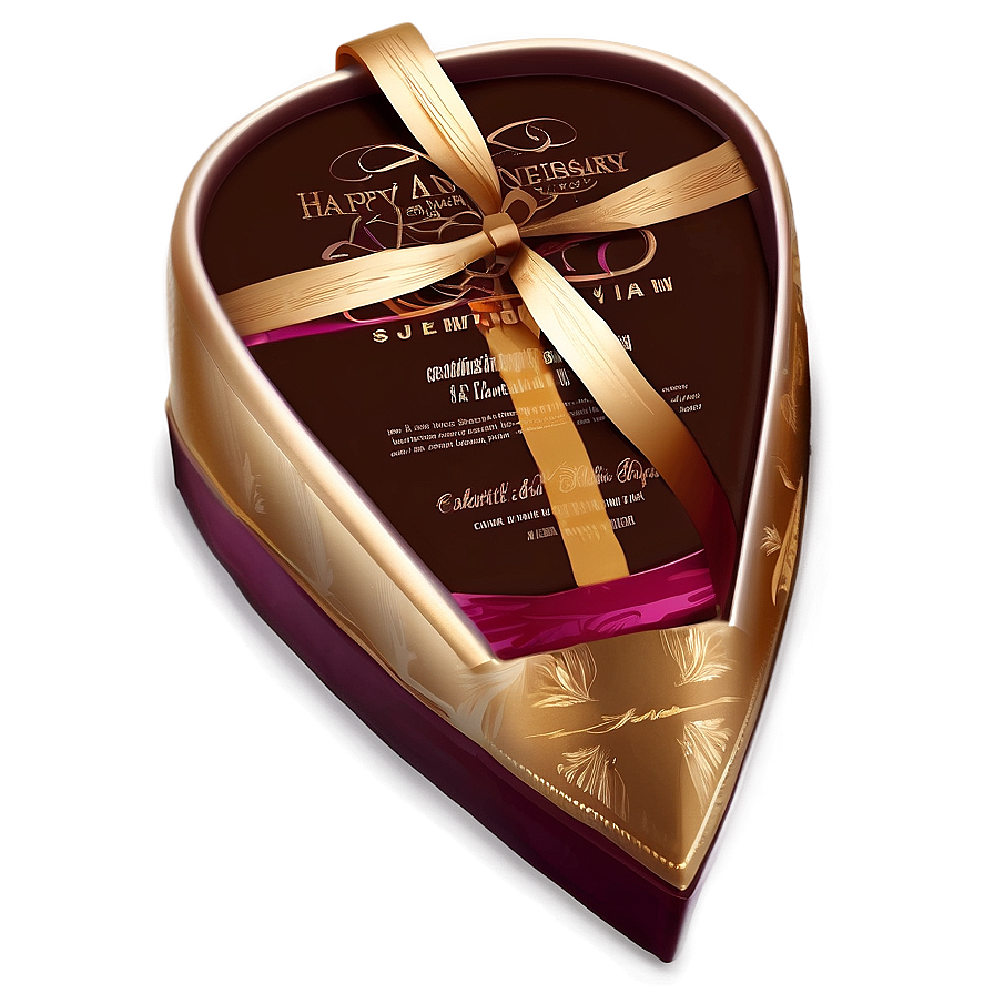 Chocolate Box For Anniversary Png 06212024 PNG