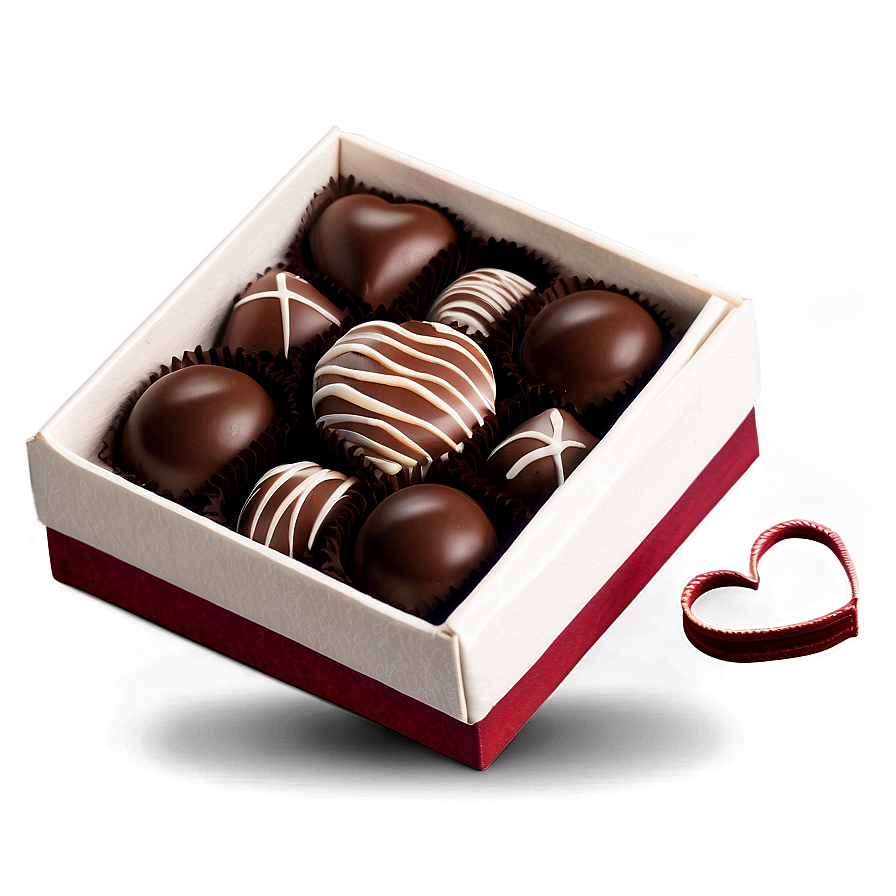 Chocolate Box For Valentine’s Day Png Vqr PNG
